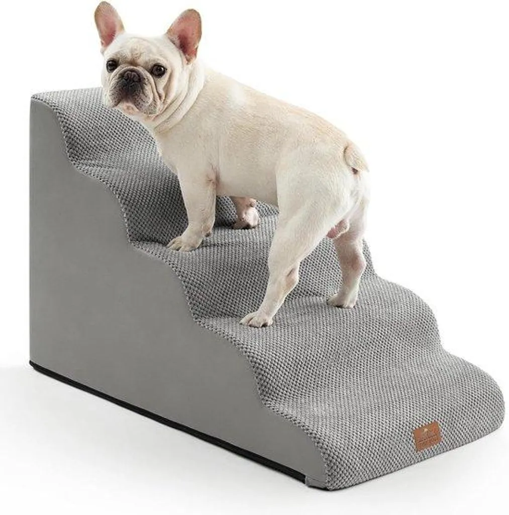 Tapis pour chien 5 niveaux en mousse haute densité, gris et étanche