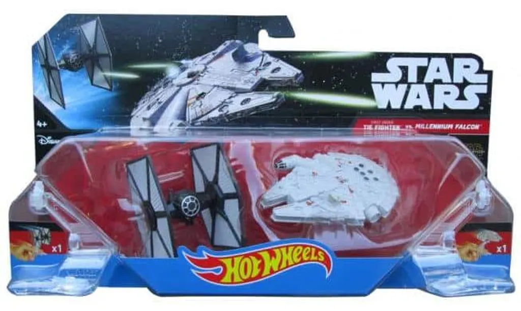 Vaisseaux Star Wars Hot Wheels : Pack Faucon Millenium vs TIE Fighter