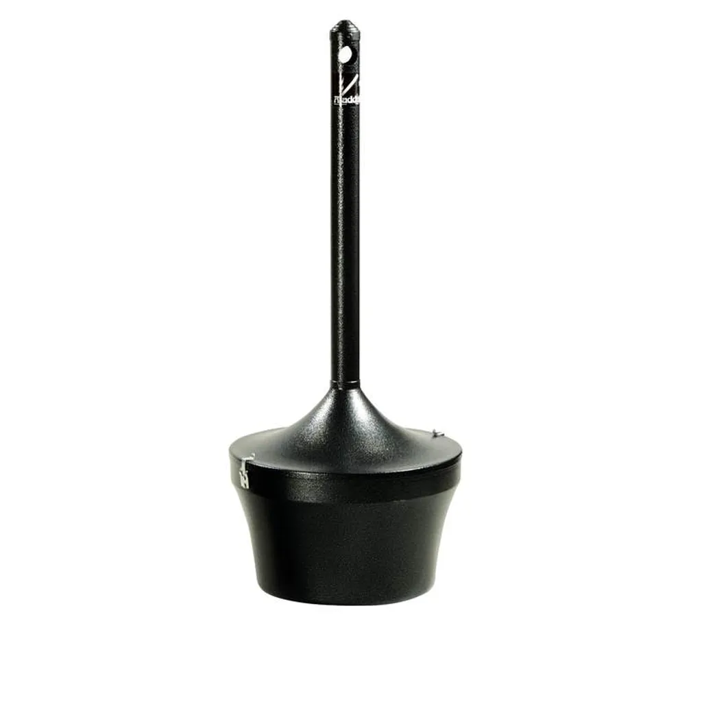 Cendrier sur pied grande capacité 16L pour zone fumeur Rubbermaid Noir