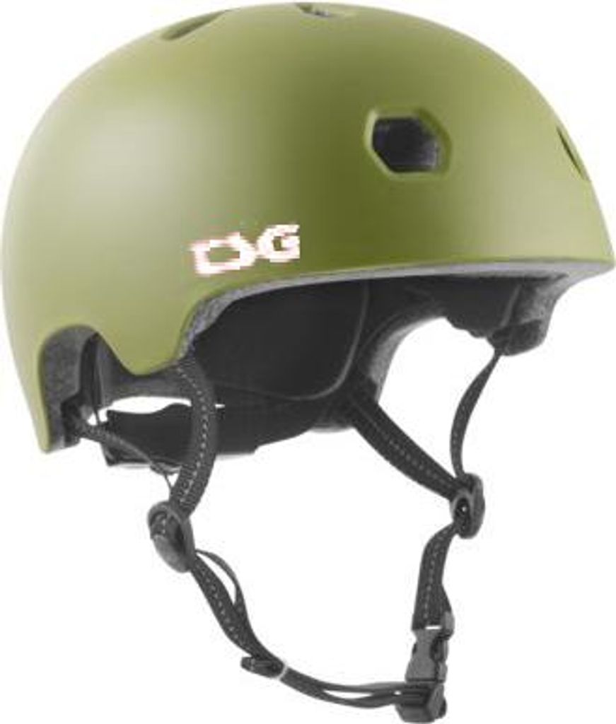 TSG Meta Solid Helm Satin Olive S/M