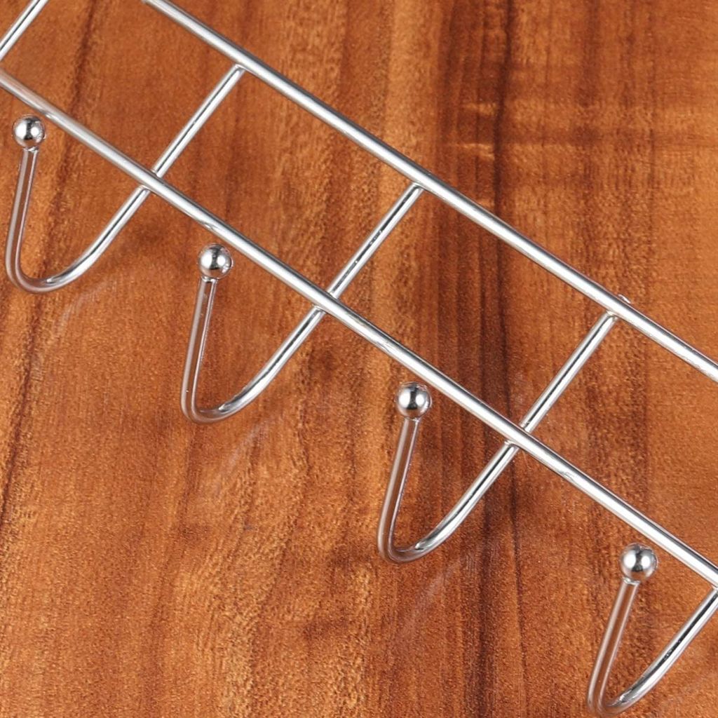 Türgarderobe mit 5 Haken - Türhakenleiste für Handtücher - Produktbild 5