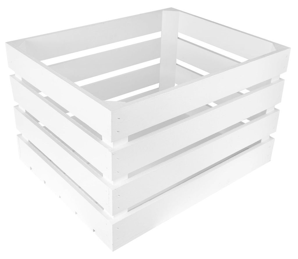 Creative Deco Natuurlijke Houten Kist Witte, 50 x 40 x 30 Productafbeelding 