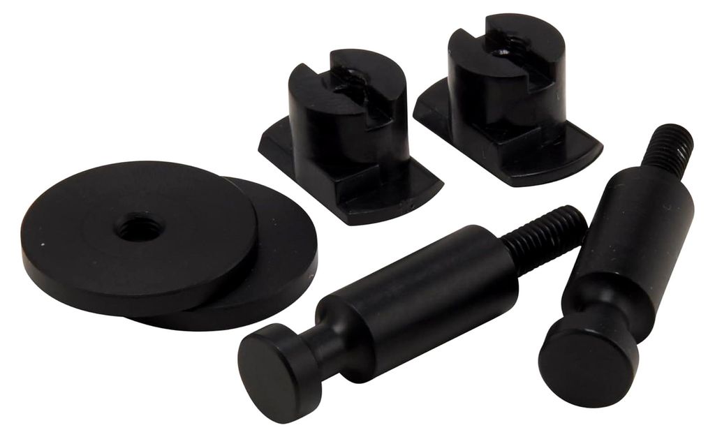 DOTS - RAL 9011 (2 Stück, Ø2,4 x H3,4, Farbe Schwarz, aus Stahl, minimalistisches Design, Pulverschichtet, Kleiderknöpfe, Zubehör für Akustikp...