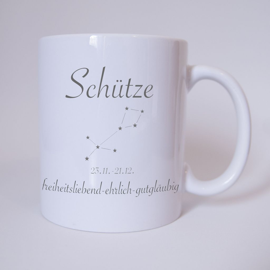 Sternzeichen Schütze - Tasse - Kaffeetasse - Tasse mit Spruch