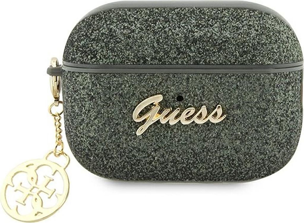 Guess GUAP2GLGSHA AirPods Pro 2 Cover Grün/Kaki Glitter Produktbild 