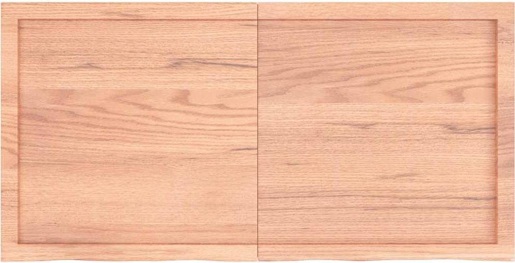 vidaXL Wandregal Hellbraun 120x60x(2-6) cm Massivholz Eiche Behandelt
