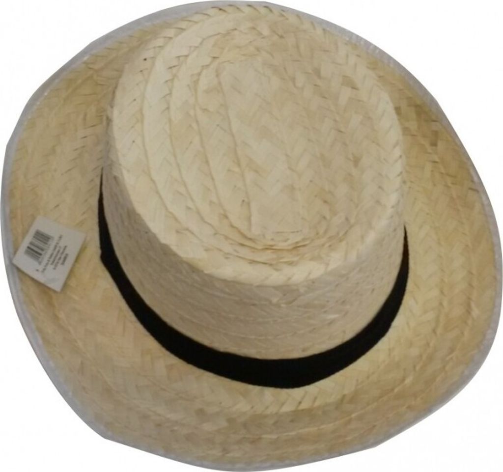 Strohhut Gärtner Natur KW 58 cm Sommerhut für Erwachsene Kostüm-Zubehör Fasching Karneval