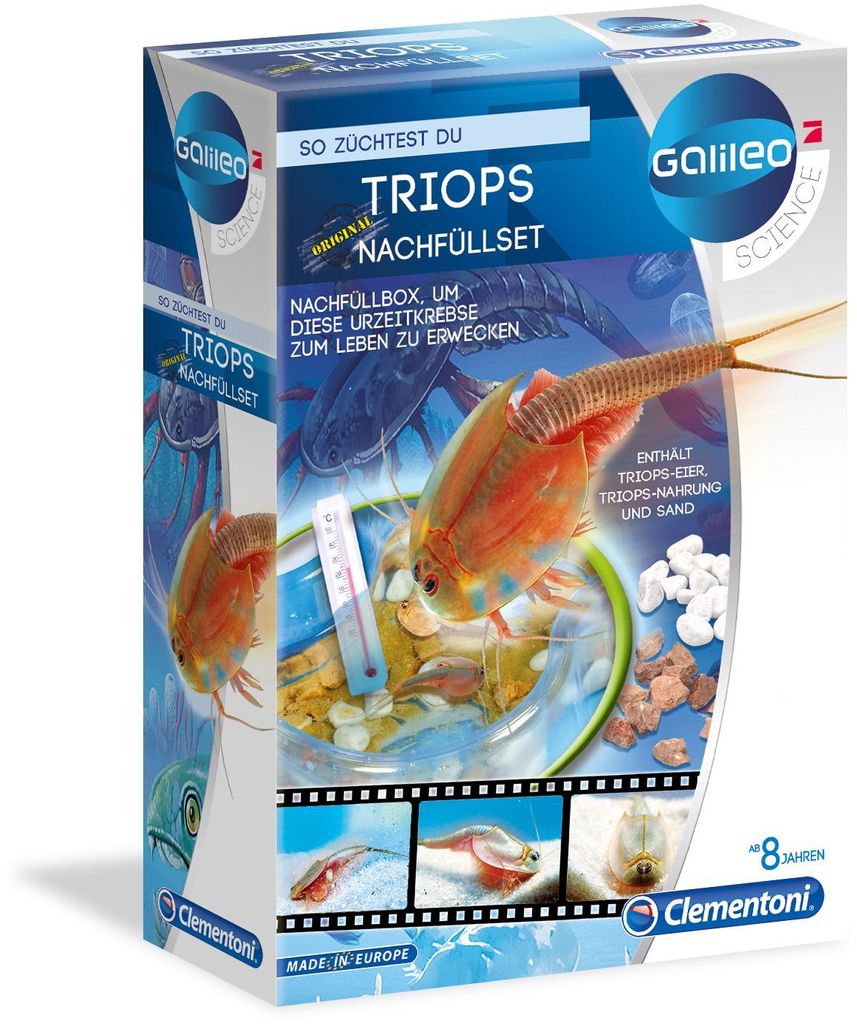 Clementoni Galileo Triops Nachfüllset Produktbild 