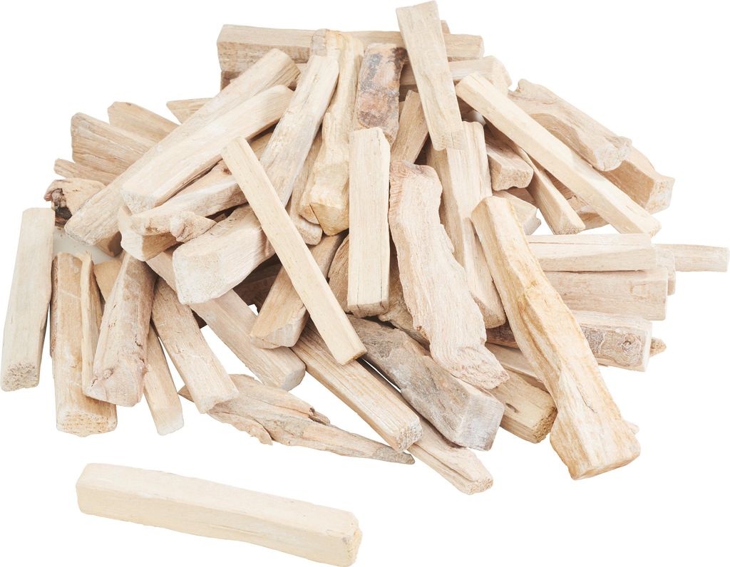 Holzstücke, weiß gewaschen, 1kg Produktbild 