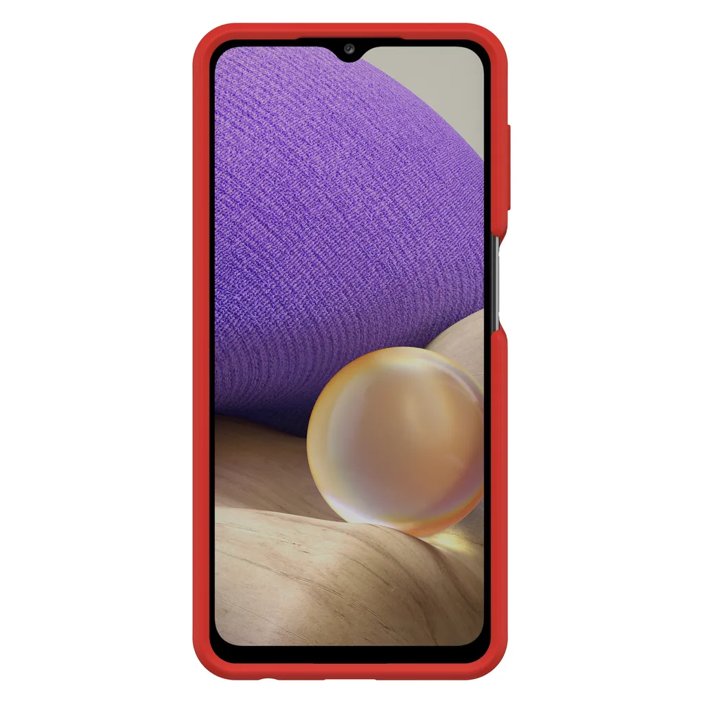 Protection arrière Samsung Galaxy A32 5G - Coque React Rouge et Transparente - 2