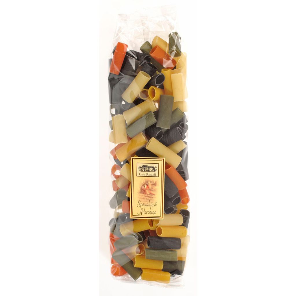Casa Rinaldi Rigatoni Arlecchino 5 colori in busta 500g Immagine del prodotto 