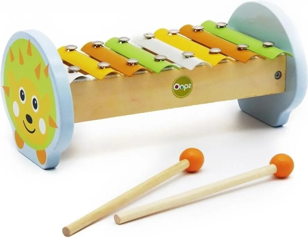 Hérisson en bois pour dulcimer avec fibres souples et manche naturel