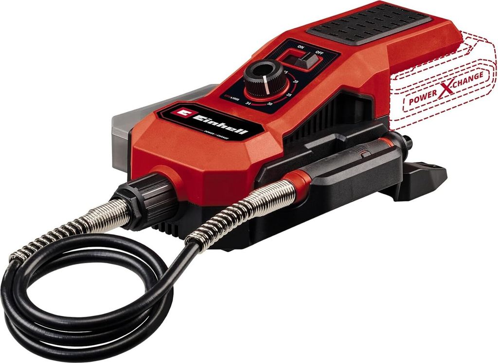 Einhell Akku-Schleif-/Gravur-Werkzeug TE-MT 18/34 Li Solo Power X-Change (18 V, 92 cm Welle mit Gravurstift, Drehzahlregulierung, inkl. 55-tlg. Zub...