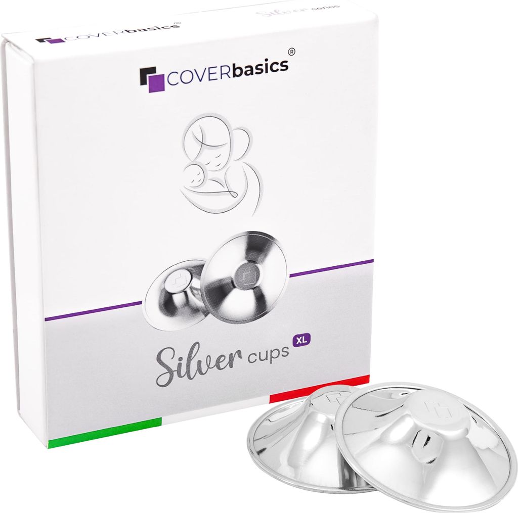Stříbrné chrániče bradavek COVERbasics pro kojení Obrázek produktu 