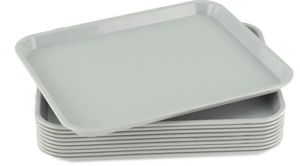Vassoio GN 1/2 Grigio Set 10 Pezzi - Gastronorm Professionale Mense
