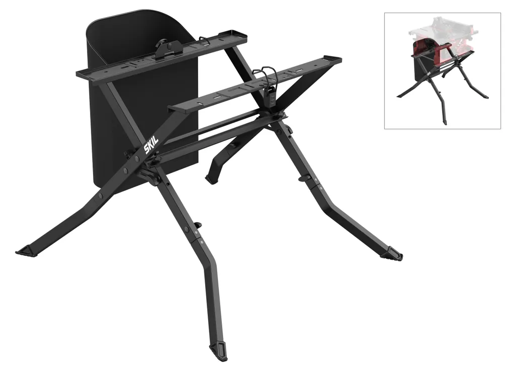 Établi pour scie à table SKIL 1301 AA large de 80 cm avec collecteur