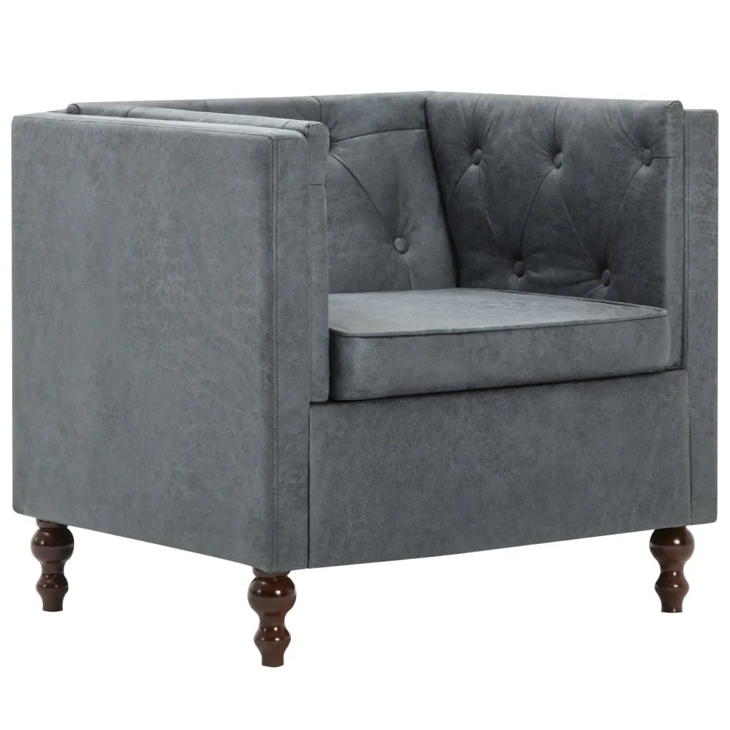 Fauteuil en textile gris 247158 HangarStore pour salon contemporain