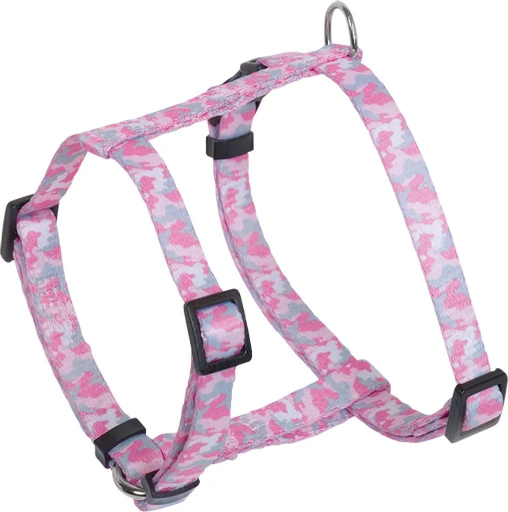 Nobby Geschirr "Camouflage" rosa Brust 20-35 cm, L: 10 mm