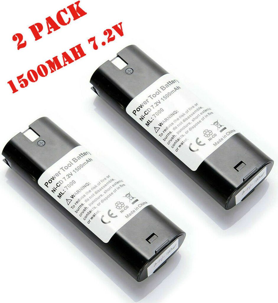 2 pièces 1500mAh 7.2V NI-CD batterie pour For MAKITA 7000 Image du produit 