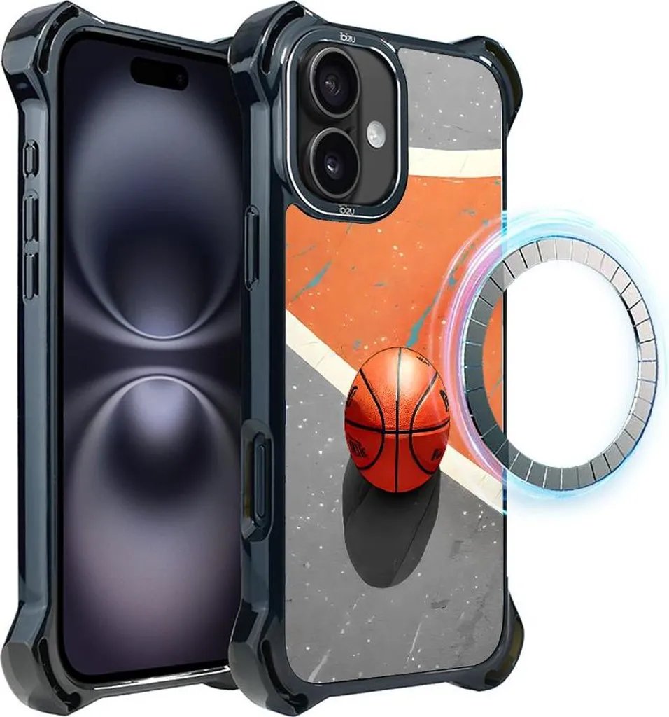 Coque iPhone 16 Plus IBIZU DropGuard Ultra MagSafe #Move Basketball