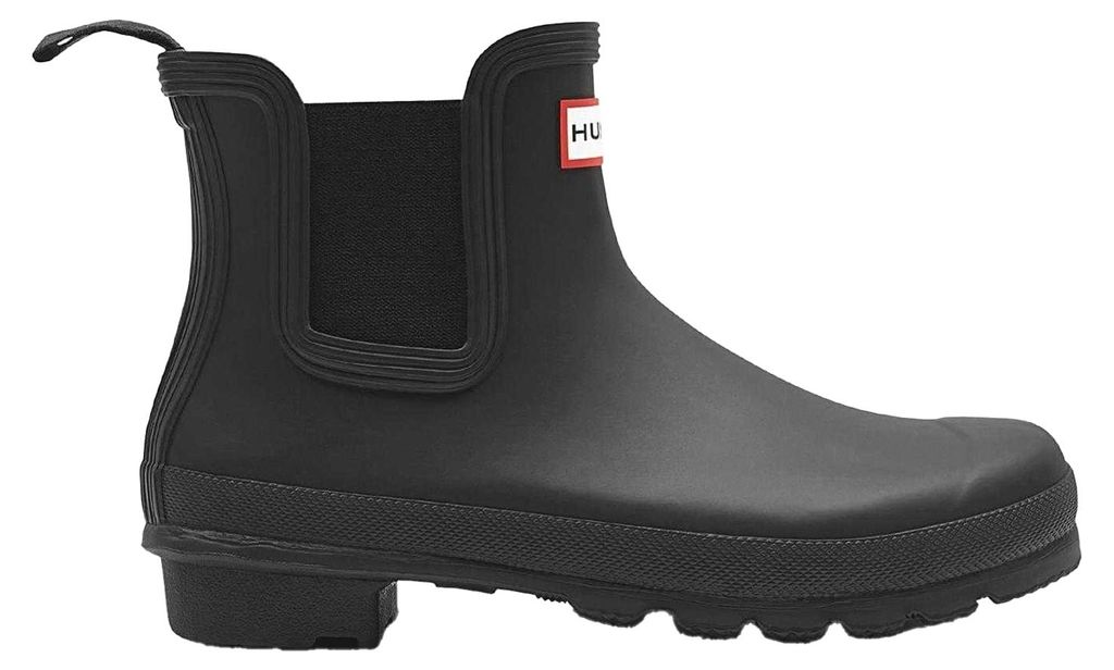 Hunter - "Original" Stiefeletten für Damen, Wasserfest, Blockabsatz GT16536 (41 EU) (Schwarz)