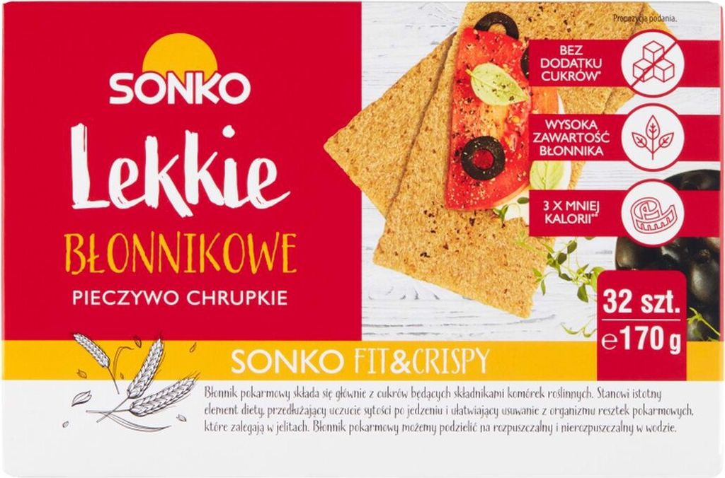 Sonko Pain croustillant aux fibres légères 170 g (32 Image du produit 