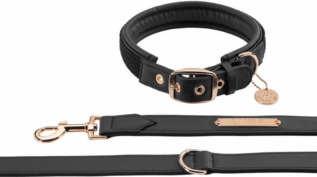 Eskadron Hundeset FAUX LEATHER PLAIT black Heritage 24/25, Größe:S