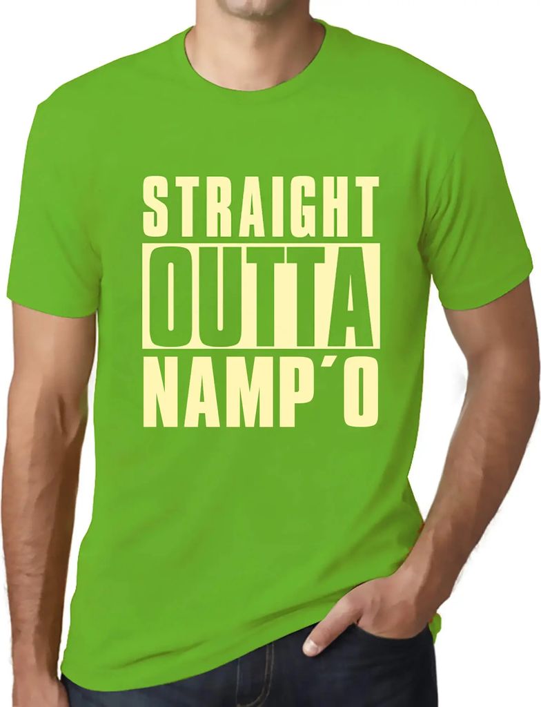 Herren Grafik T-Shirt Direkt aus dem Namp'o – Straight Outta Namp'o – Öko-Verantwortlich Vintage Jahrgang Kurzarm Lustige Druck Geburtstag Ges...