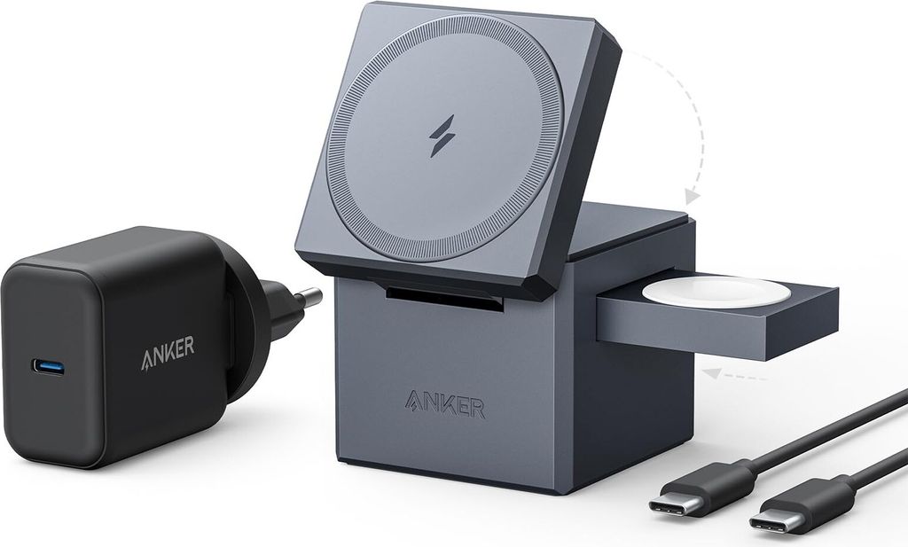 Anker Y1811HA1, Intérieur, USB, Recharge sans fil, 1,5 m, Image du produit 