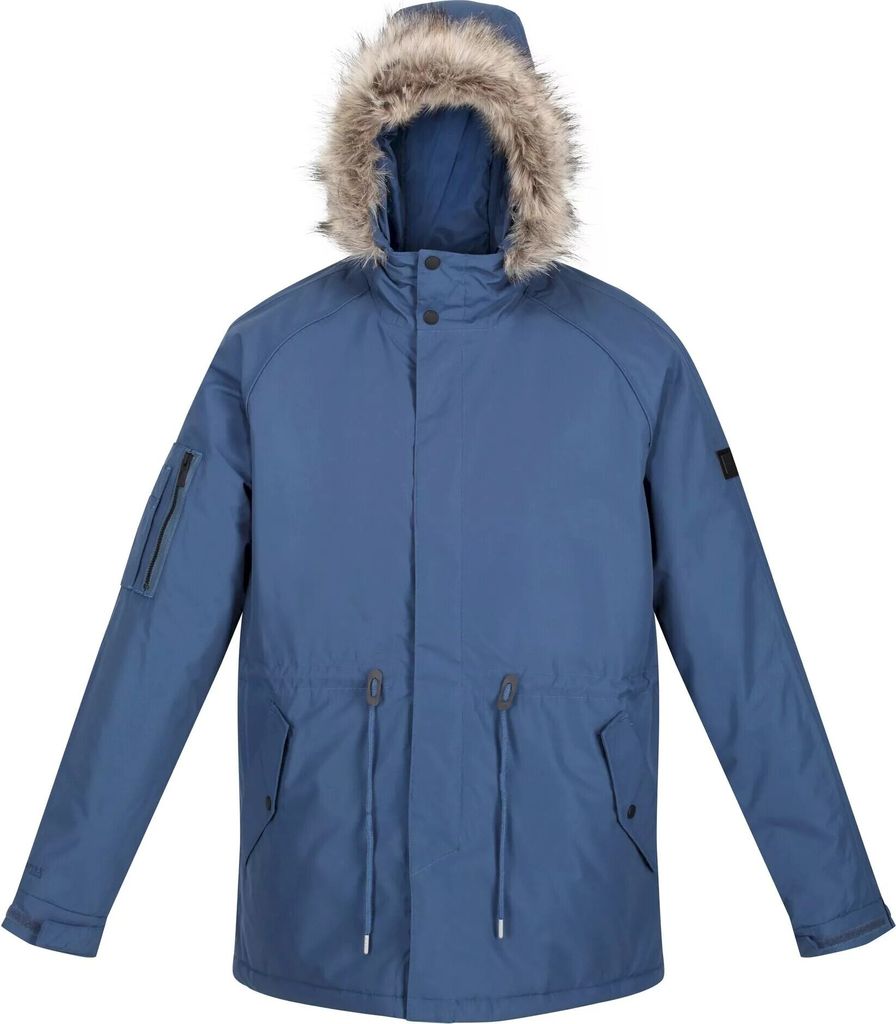 Regatta - "Salinger III" Parka für Herren RG8113 (L) (Dunkles Jeansblau)