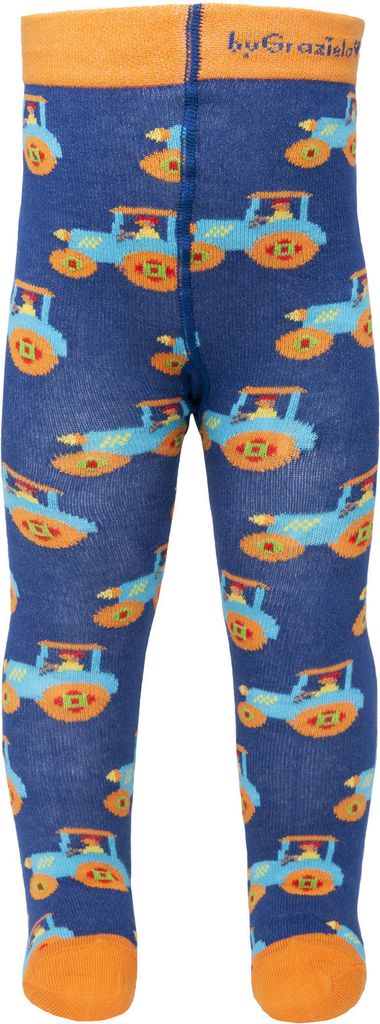 Ewers Baby / Jungen Strumpfhose Traktor-Motiv Gr. 62