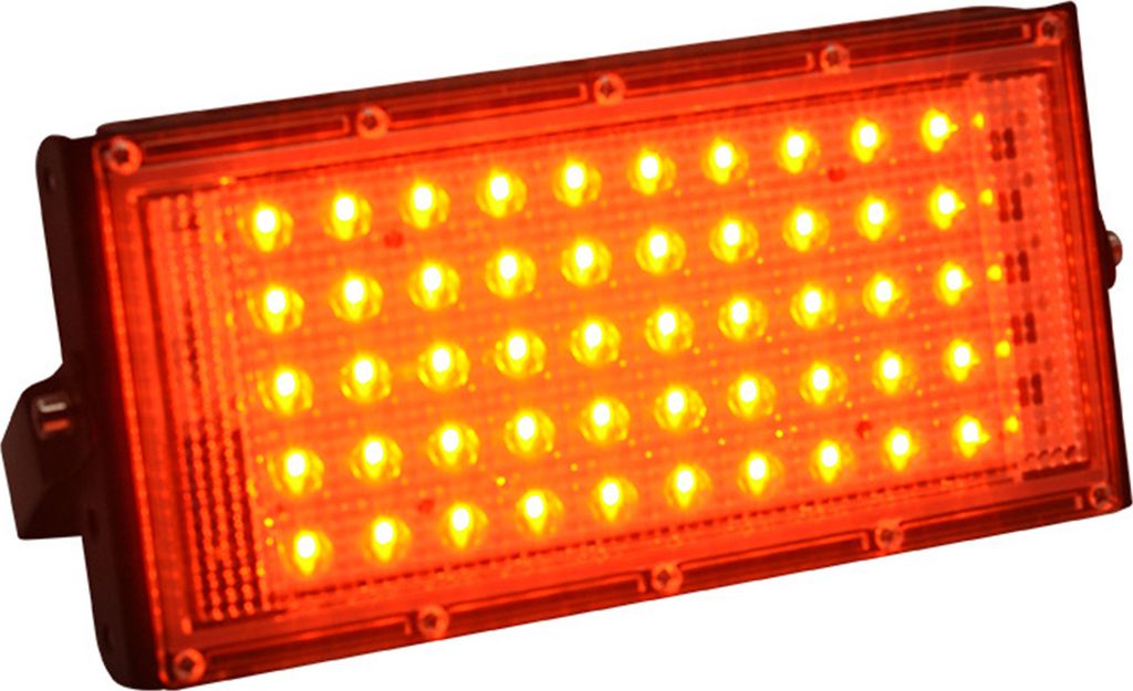 50W rotes Licht Außenflutlicht IP66 Wasserdicht, RGB-Rasenflutlicht, LED-Strahler für Galerie, Kirche, Hochzeit, Party, Bühnenbeleuchtung