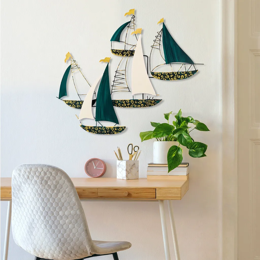 Decorazione Parete Wallity Kadırga 2 Metallo Multicolore 77x91