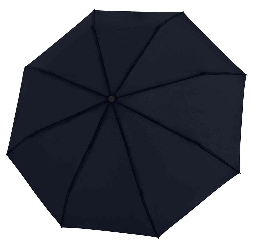 Knirps Taschenregenschirm Regenschirm Timber Duomatic Navy dunkelblau