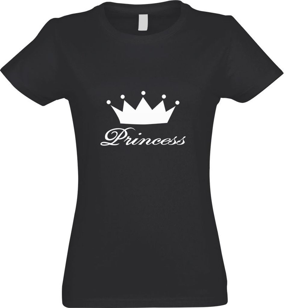 Kiwistar - T-Shirt tailliert - Damen - Graphit - Princess - mit Motiv Bedruckt - Funshirt Design - Sport - Freizeit - Damen - XL