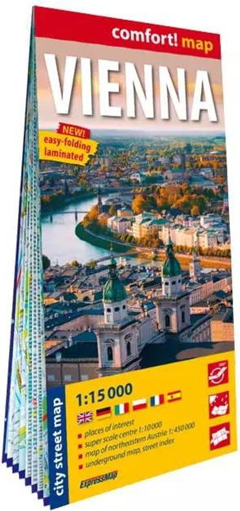 Wiedeń (Vienna) laminowany plan miasta 1:15 000