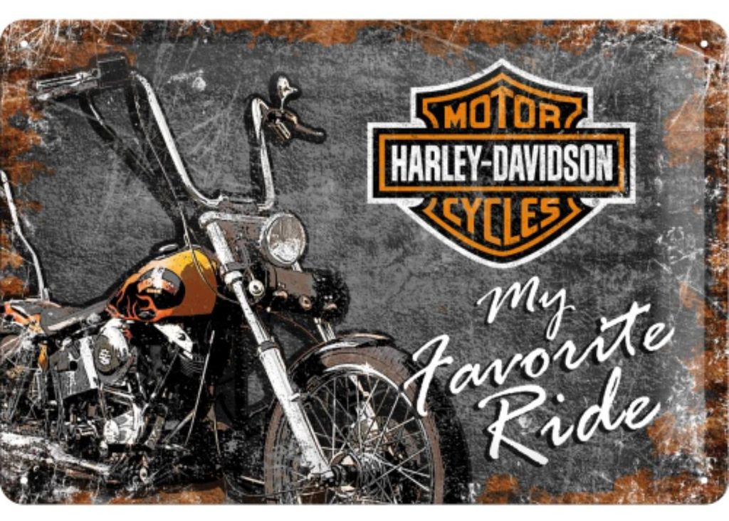 Nostalgic-Art - Plaque en métal 20 x 30cm - Harley-Davidson Image du produit 