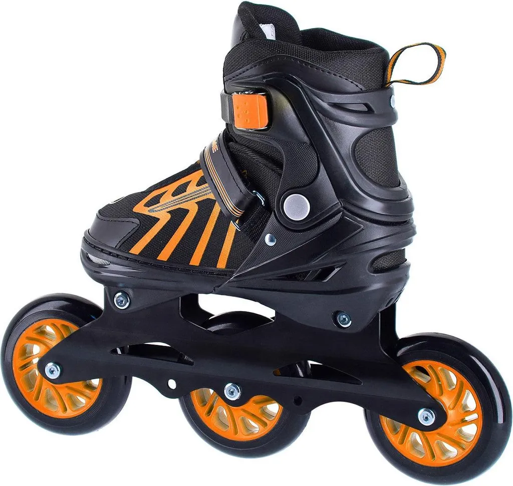 Patins à roues alignées réglables S 29-33, rollers orange anti-choc