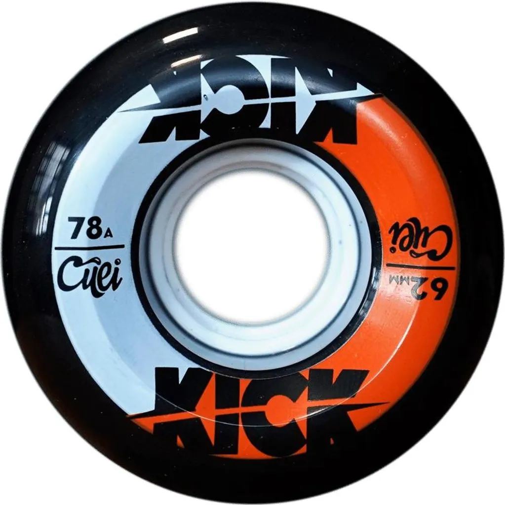 Roues Kick Cuei 62mm 78a Haute Adhérence et Confort pour Skate Urbain