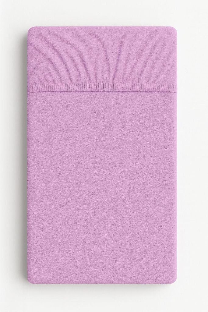 Spannbettlaken aus Frottee 120 x 60 cm – Spannbettlaken – perfekter Sitz und weich für Babys Haut