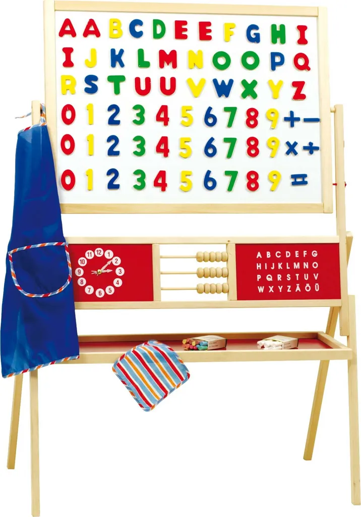 Roba Tableau sur Pied en Bois avec Accessoires et Tableau Magnétique