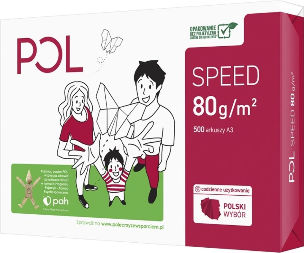 Carta per fotocopie Polspeed A3 80 g 500 fogli Immagine del prodotto 