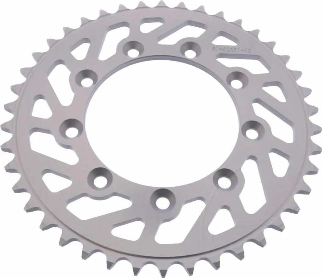 Couronne en aluminium léger 42 dents pas 520 argent ESJOT TM