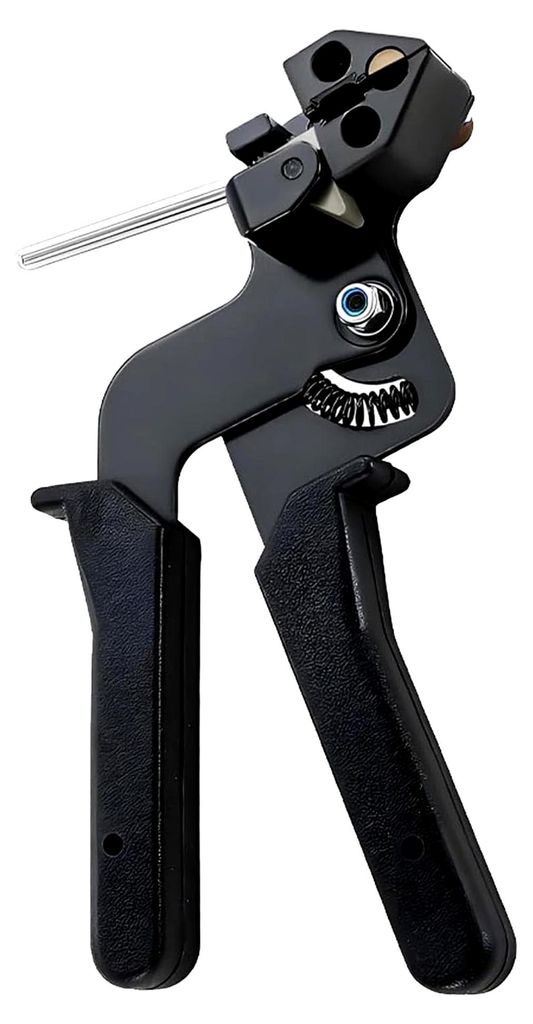 Mehrzweck Automatische Reißverschluss-Spannwerkzeug Kabelbinderzange Edelstahl Handbefestigungsriemen Schneide- und Wickelwerkzeug