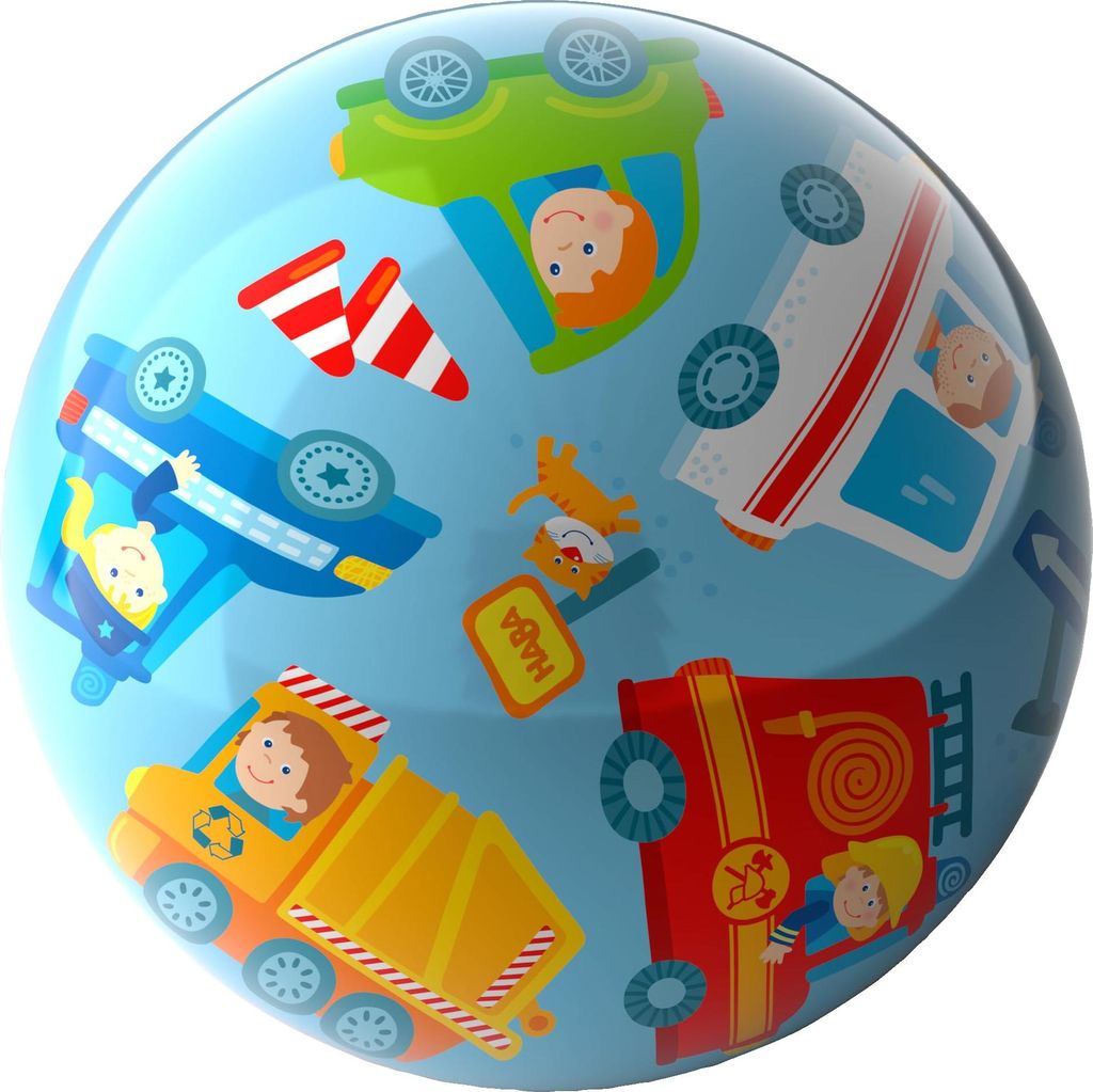 HABA Kleinkindwelt Ball Ball Fahrzeuge 23 cm Ø Spielball 2012746001