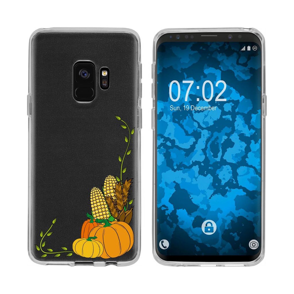 PhoneNatic Case kompatibel mit Samsung Galaxy S9 Silikon-Hülle Herbst Erntedankfest/Thanksgiving M5