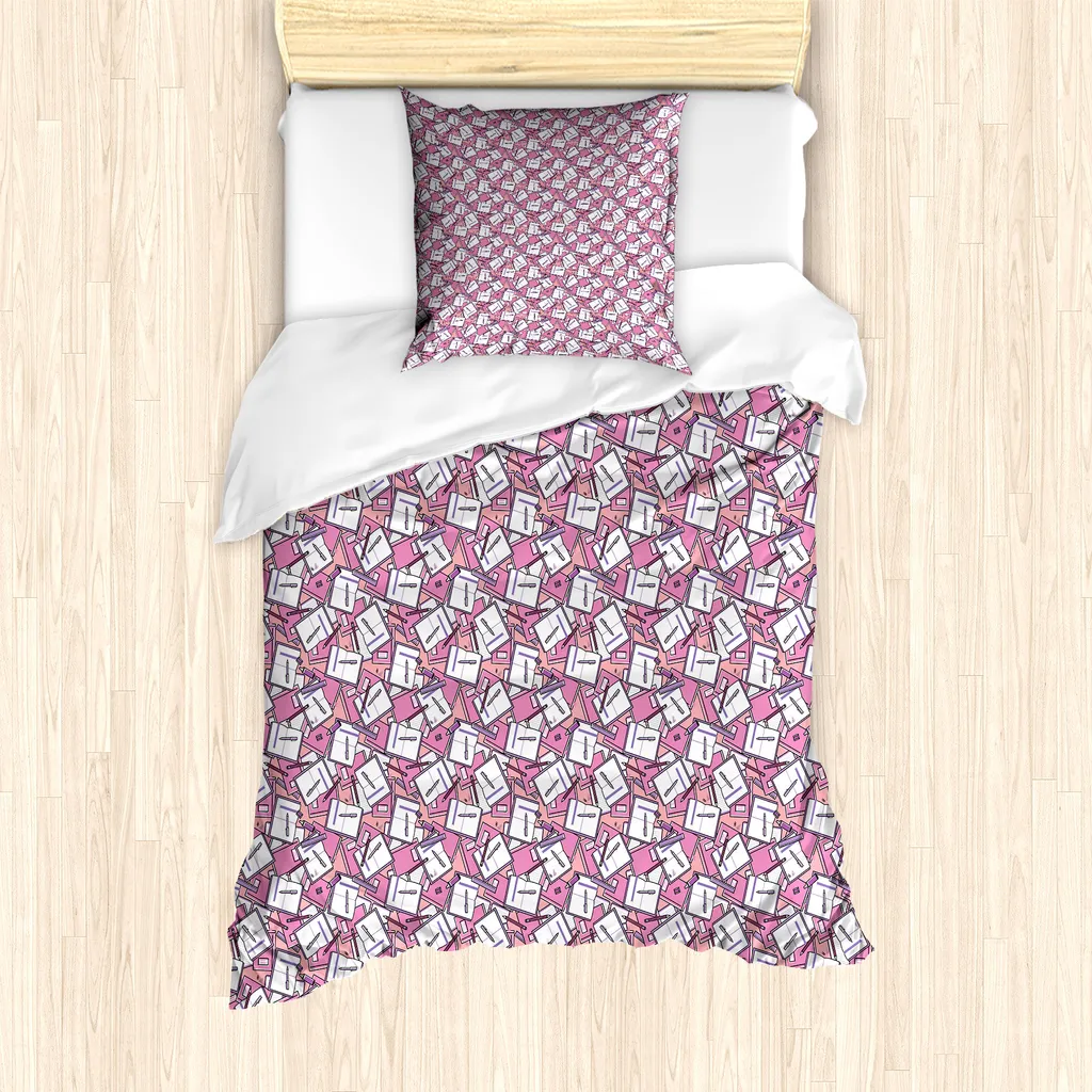 Offerta Set Copripiumino ABAKUHAUS Rosa Lavanda Singolo 135x200