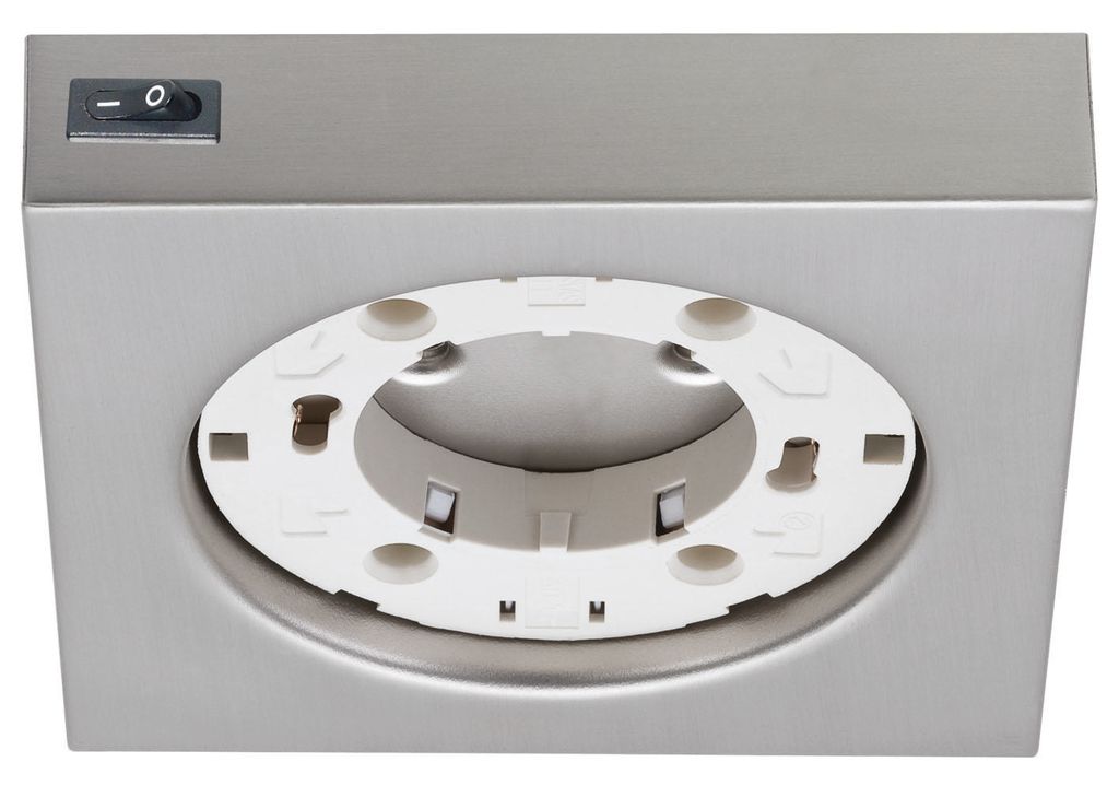Aufbauleuchte GX53 230V Eisen gebürstet