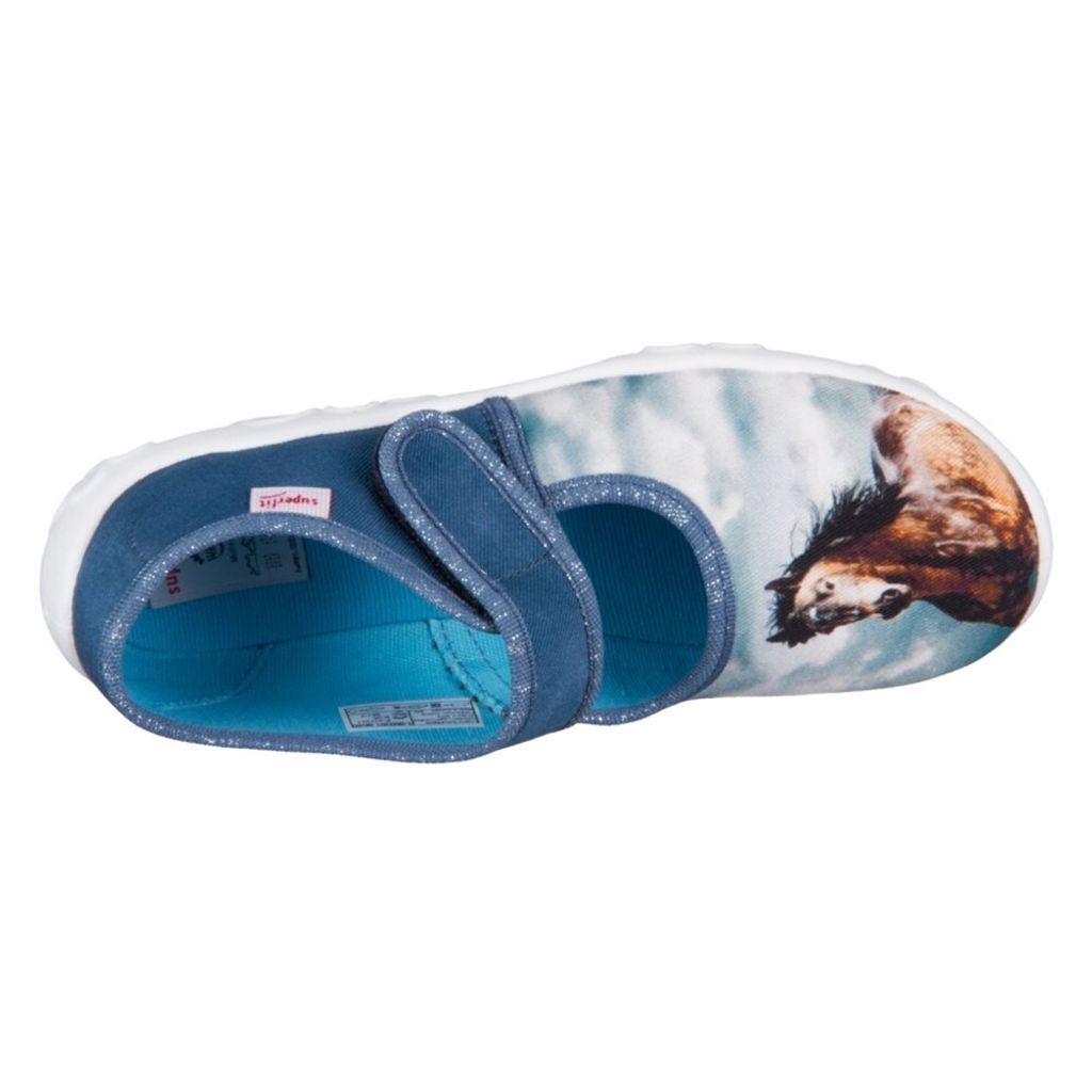 Superfit Hausschuhe Schmetterling Uni 31373236353234 Blau Produktbild 3