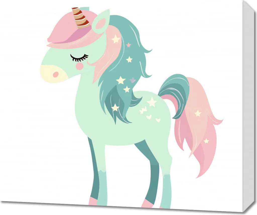 Quadro Magico Unicorno 60x50 cm | Regalo Perfetto per Compleanno Bimba